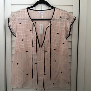 NWT Addition Elle pink blouse Size 1X